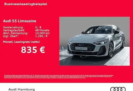 Ny Audi S5 Ambiente 367 HK (269 kW) 2025 Hvid Sedan