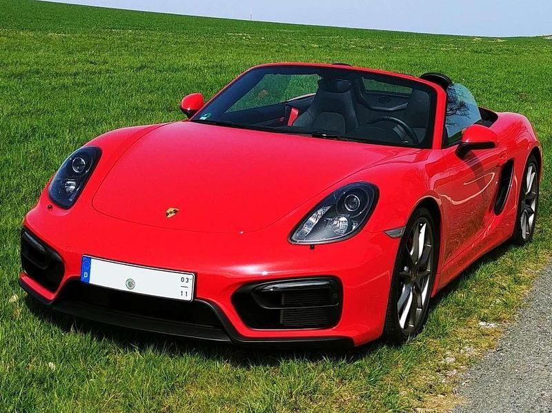 Rot Gebraucht 2015 Porsche Boxster GTS Cabrio | 79.981 € (Fairer Preis) - Bild 1/4