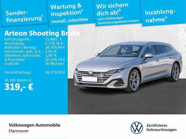Silber Gebraucht 2024 VW Arteon R-line Limousine | 30.970 € (Superpreis) - Bild 1/3