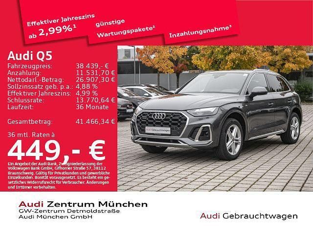 Daytonagrau perleffekt Gebraucht 2022 Audi Q5 S-Line SUV | 38.439 € (Fairer Preis) - Bild 1/2
