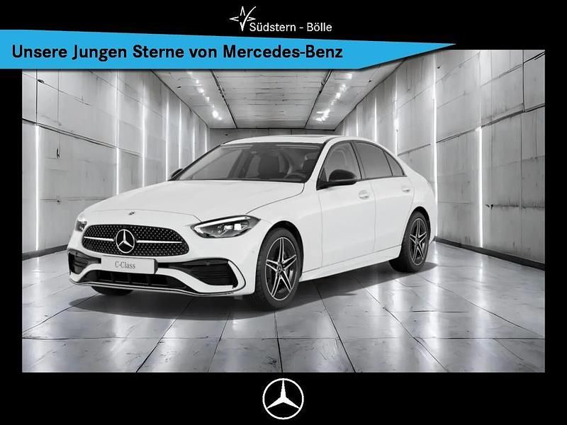 Weiß Gebraucht 2024 Mercedes C220 AMG Limousine | 46.620 € (Teuer) - Bild 1/4