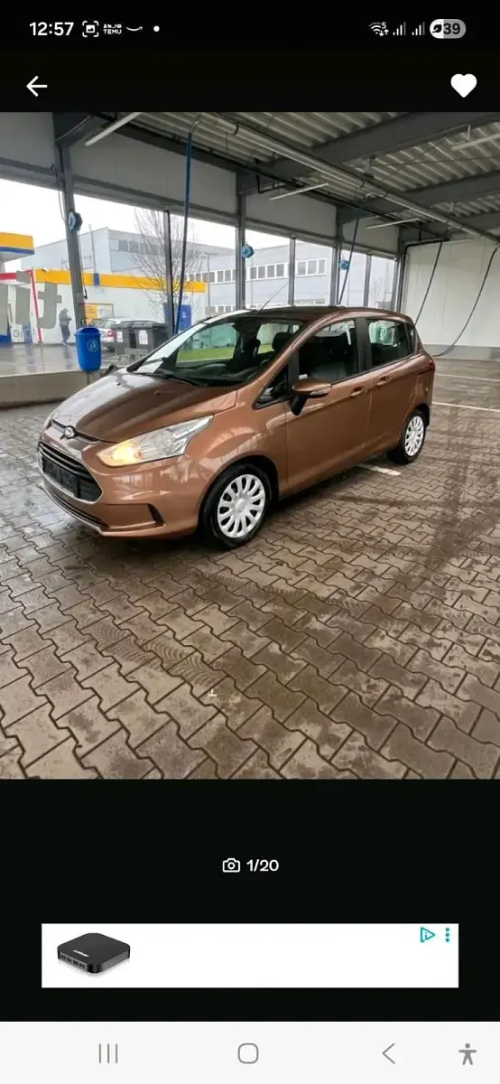 Gebraucht Ford B-MAX Titanium 101 PS (74 kW) 2014 Braun Van / Kleinbus