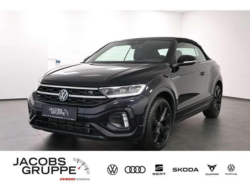 Schwarz Gebraucht 2024 VW T-Roc Cabriolet R-line Cabrio | 37.840 € (Etwas zu teuer) - Bild 1/4