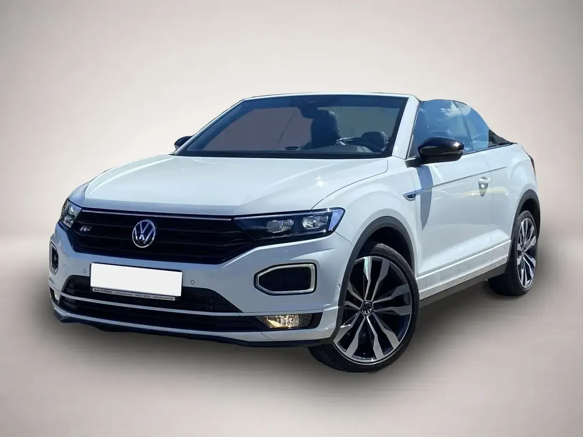 Gebraucht VW T-Roc Cabriolet R-line 150 PS (110 kW) 2021 Weiß Cabrio