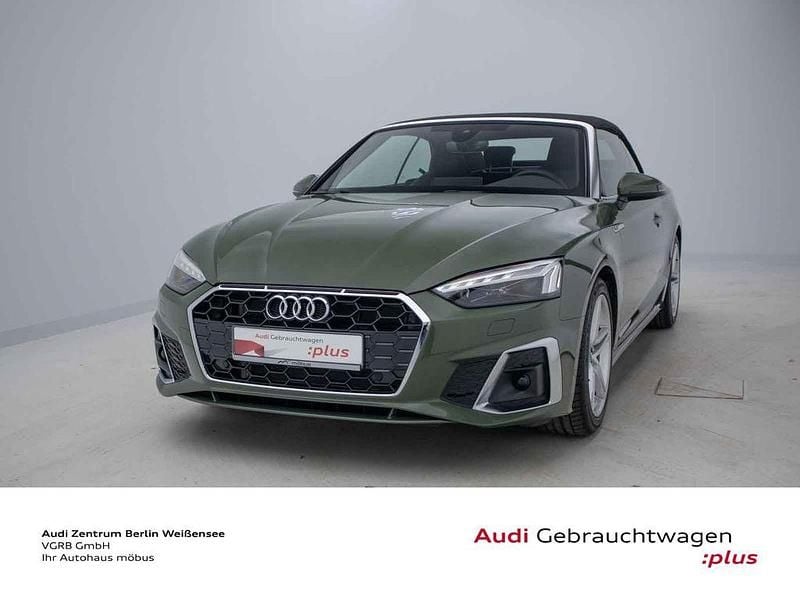 Gebraucht Audi A5 Cabriolet S-Line 204 PS (150 kW) 2024 Distriktgrün metallic/verdeck Cabrio
