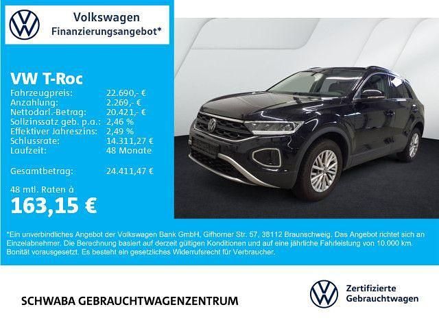 Deep black perleffekt Gebraucht 2025 VW T-Roc Life SUV | 22.690 € (Fairer Preis) - Bild 1/4