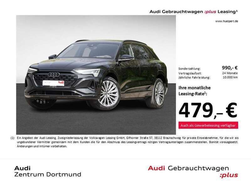 Mythosschwarz metallic Gebraucht 2024 Audi Q8 e-tron S-Line SUV | 67.811 € (Superpreis) - Bild 1/3