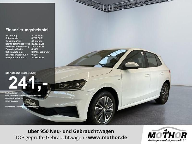 Moonweiss Gebraucht 2022 Skoda Fabia Tour Limousine | 16.359 € (Fairer Preis) - Bild 1/4