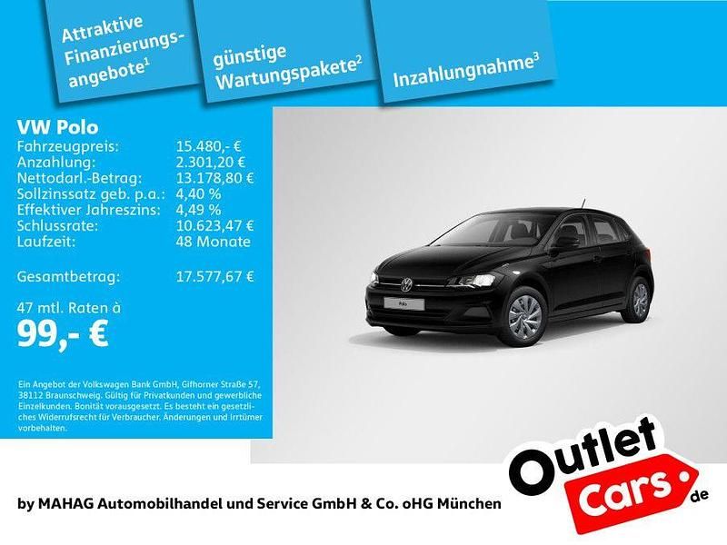 Gebraucht VW Polo Comfortline 95 PS (69 kW) 2021 Schwarz Limousine