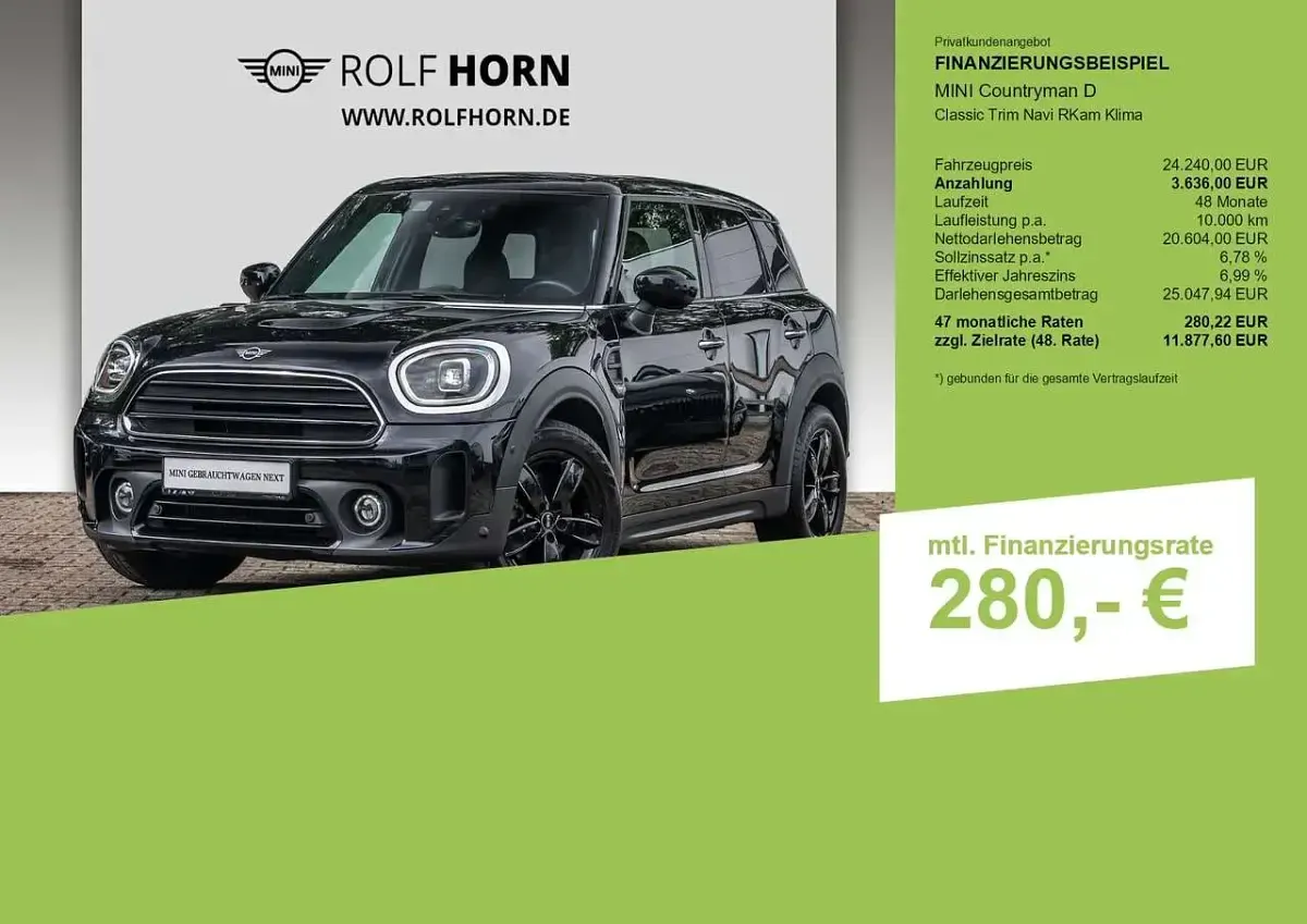 Gebraucht Mini Countryman Classic 150 PS (110 kW) 2023 Schwarz SUV
