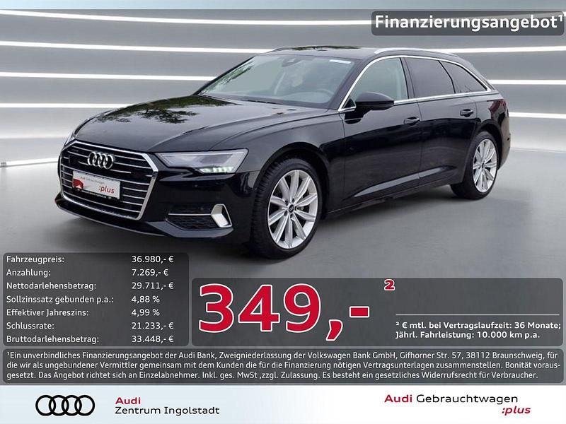 Mythosschwarz metallic Gebraucht 2022 Audi A6 Sport Kombi | 35.980 € (Fairer Preis) - Bild 1/3