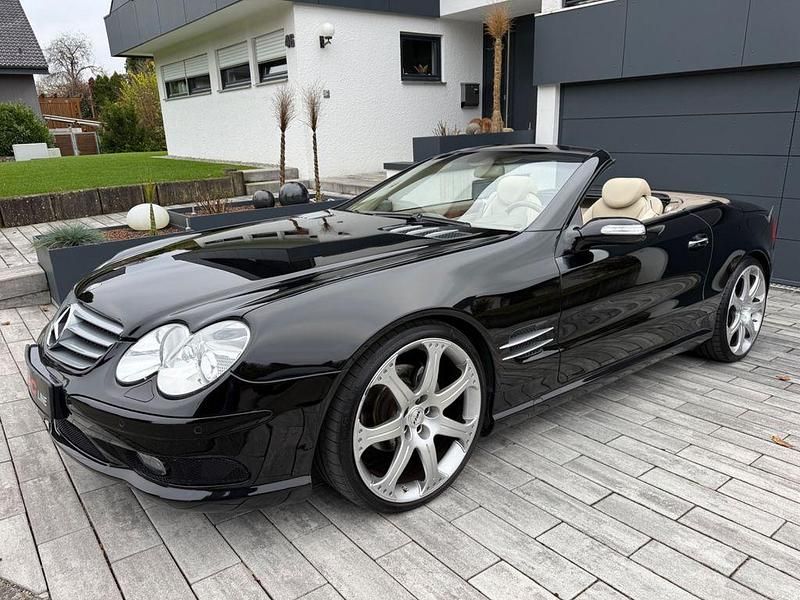 Schwarz Gebraucht 2003 Mercedes SL350 Cabrio | 22.950 € (Etwas zu teuer) - Bild 1/4