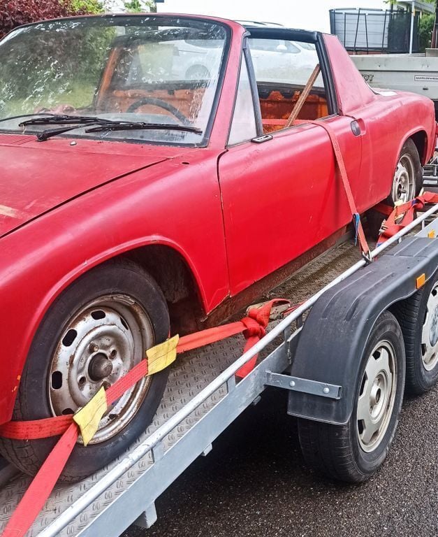 Rot Gebraucht 1974 Porsche 914 Cabrio | 5.990 € - Bild 1/4