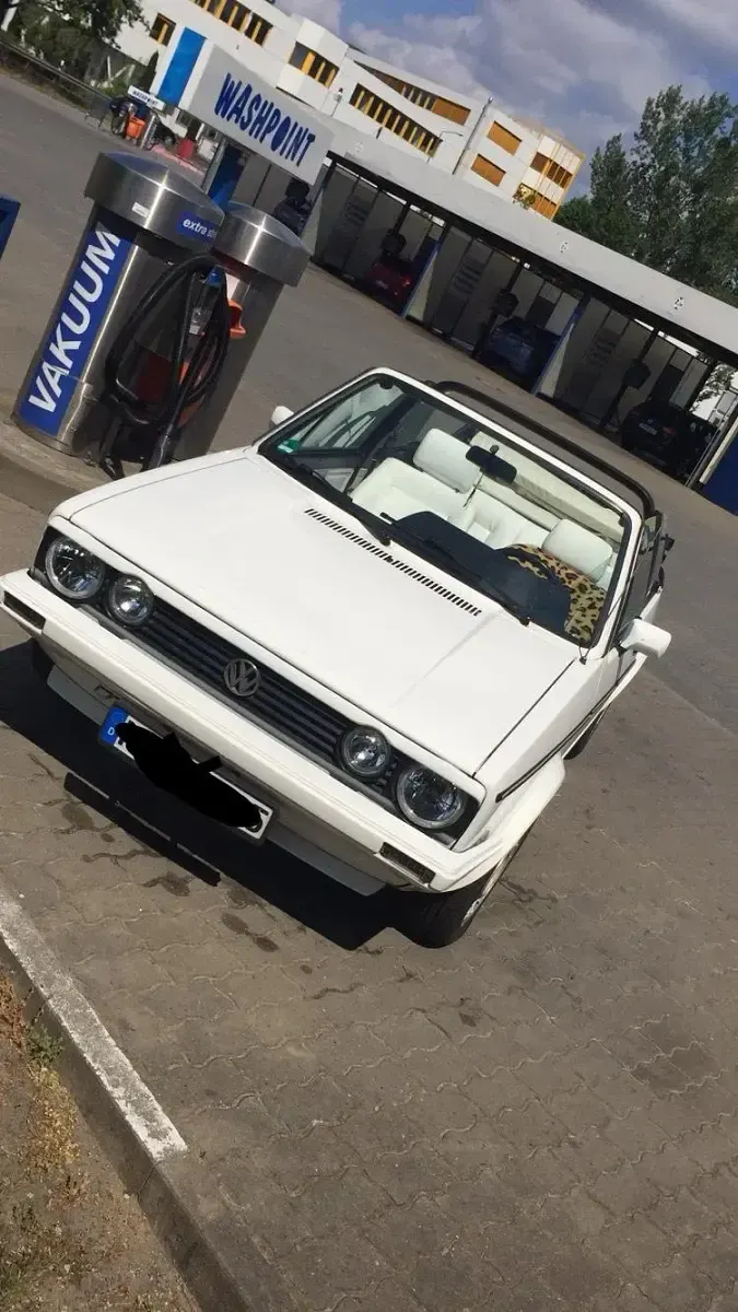 Gebraucht VW Golf Cabriolet 95 PS (69 kW) 1988 Weiß Cabrio
