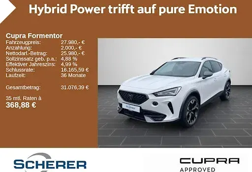 Używany Cupra Formentor 204 KM (150 kW) 2024 Biały SUV