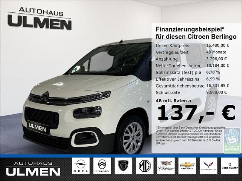 Weiss Gebraucht 2022 Citroën Berlingo Feel Van / Kleinbus | 16.480 € (Fairer Preis) - Bild 1/4