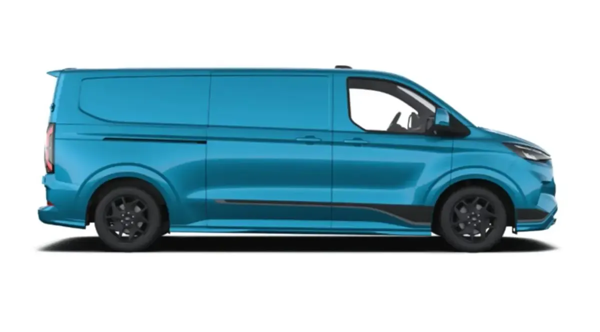 Neu Ford Transit Custom Sport 170 PS (125 kW) 2026 Digital aqua blue metallic Van