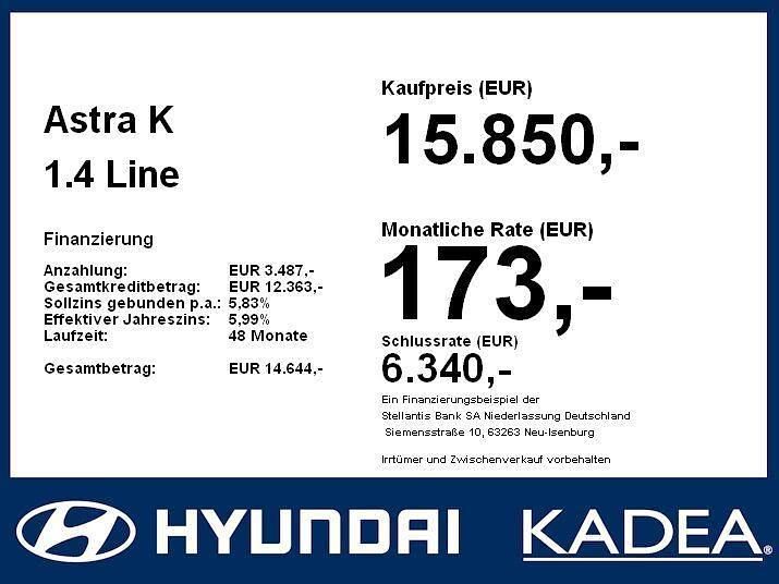 Quarz grau (metallic) Gebraucht 2021 Opel Astra Limousine | 15.850 € (Guter Preis) - Bild 1/1