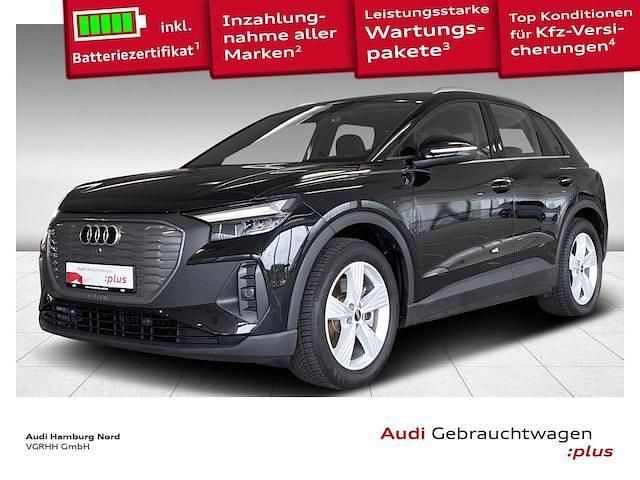 Mythosschwarz metallic Gebraucht 2022 Audi Q4 e-tron Basis SUV | 29.960 € (Superpreis) - Bild 1/4