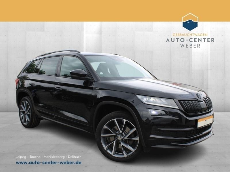 Schwarz (metallic) Gebraucht 2019 Skoda Kodiaq SportLine SUV | 28.480 € (Fairer Preis) - Bild 1/4