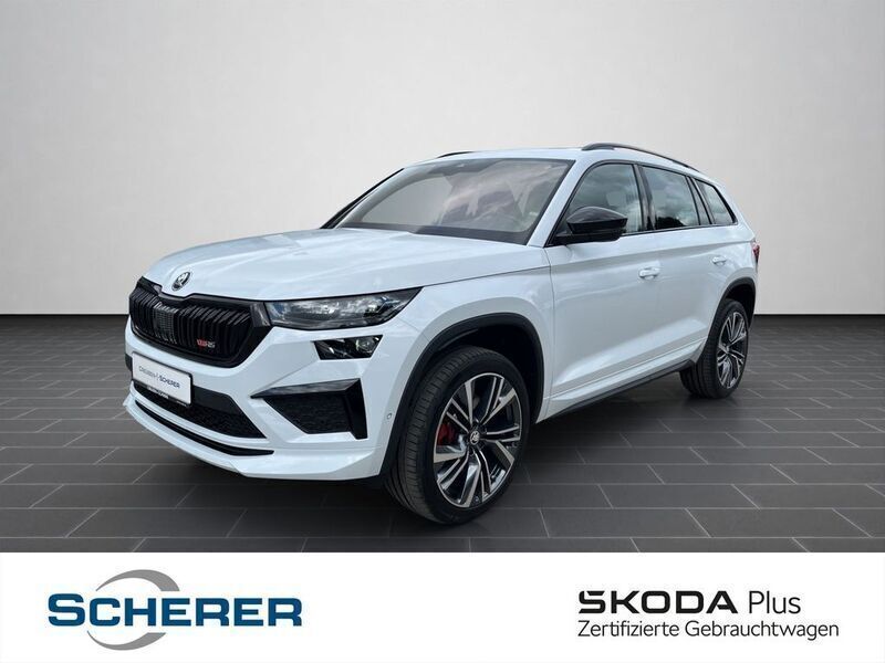 Moonweiß perleffekt met. Gebraucht 2024 Skoda Kodiaq RS SUV | 49.900 € (Fairer Preis) - Bild 1/4