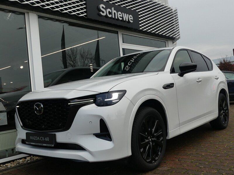 Rhodium white Gebraucht 2025 Mazda CX-60 Homura-Line SUV | 58.290 € (Teuer) - Bild 1/4