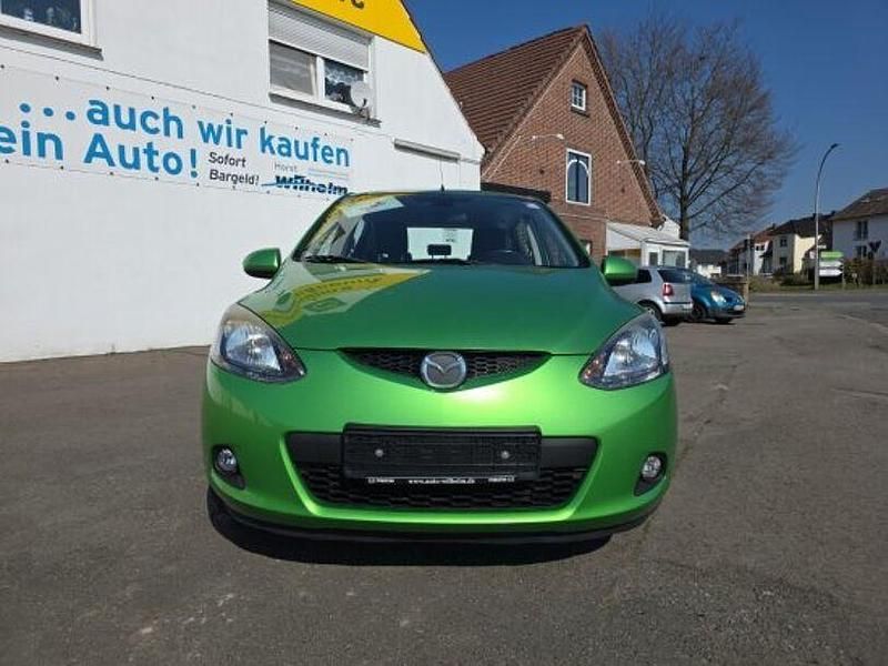 Gebraucht Mazda 2 Independence 75 PS (55 kW) 2007 Metisgrün metallic (metallic) Kleinwagen