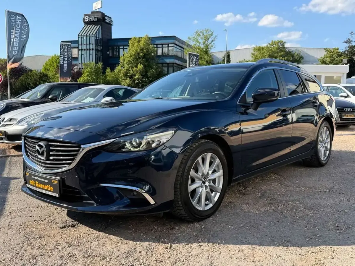Gebraucht Mazda 6 Exclusive-Line 165 PS (121 kW) 2018 Deep crystal blue Kombi