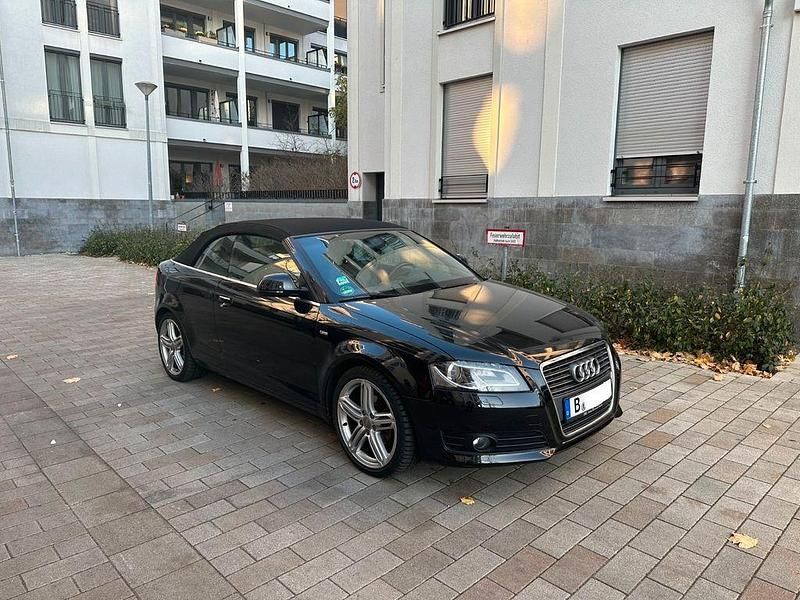 Schwarz Gebraucht 2010 Audi A3 Cabriolet S-Line Cabrio | 8.900 € (Fairer Preis) - Bild 1/4