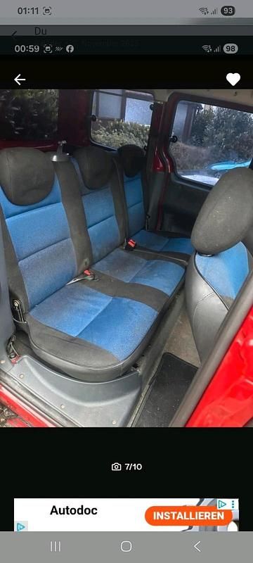 Gebraucht Peugeot Partner 75 PS (55 kW) 2002 Rot Van / Kleinbus