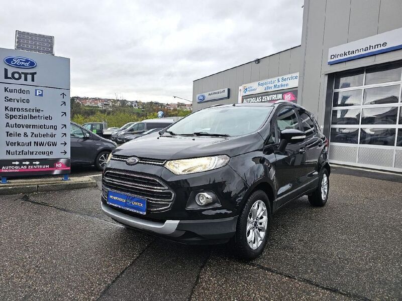 Pantherschwarz metallic (metallic) Gebraucht 2015 Ford Ecosport Titanium SUV | 9.990 € (Fairer Preis) - Bild 1/4