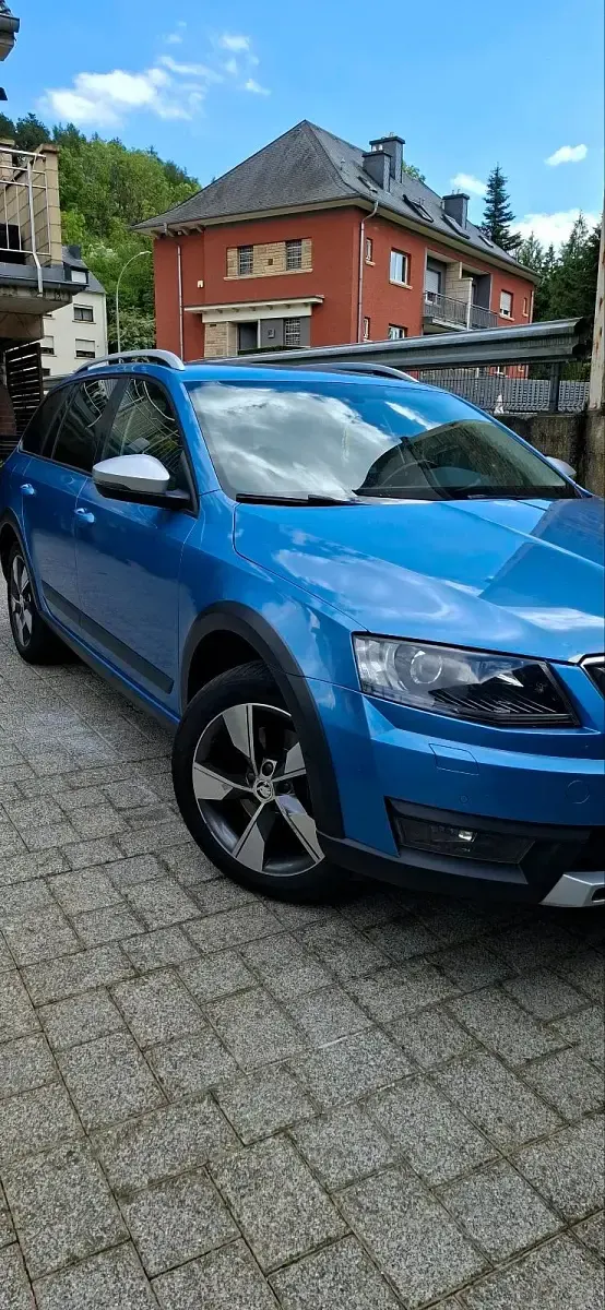 Gebraucht Skoda Octavia Scout 4x4 185 PS (136 kW) 2015 Blau Kombi