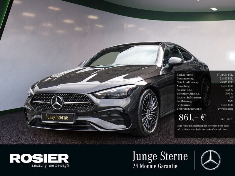 Grau / graphitgrau Gebraucht 2023 Mercedes CLE300 Premium Coupé | 57.344 € (Fairer Preis) - Bild 1/4
