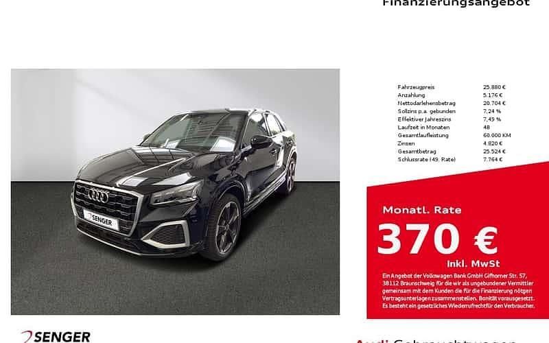 Schwarz Gebraucht 2022 Audi Q2 Advanced Plus SUV | 25.880 € (Teuer) - Bild 1/4