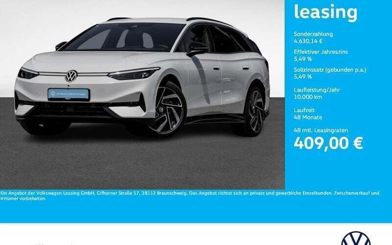 Weiß Gebraucht 2024 VW ID.7 Pro Limousine | 48.239 € (Fairer Preis) - Bild 1/4