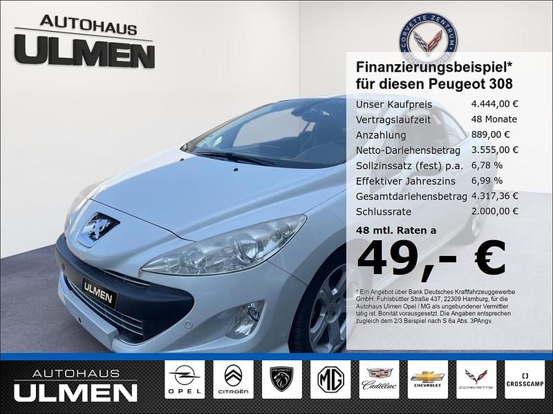 Weiss Gebraucht 2010 Peugeot 308 CC Platinum Cabrio | 7.950 € (Teuer) - Bild 1/4