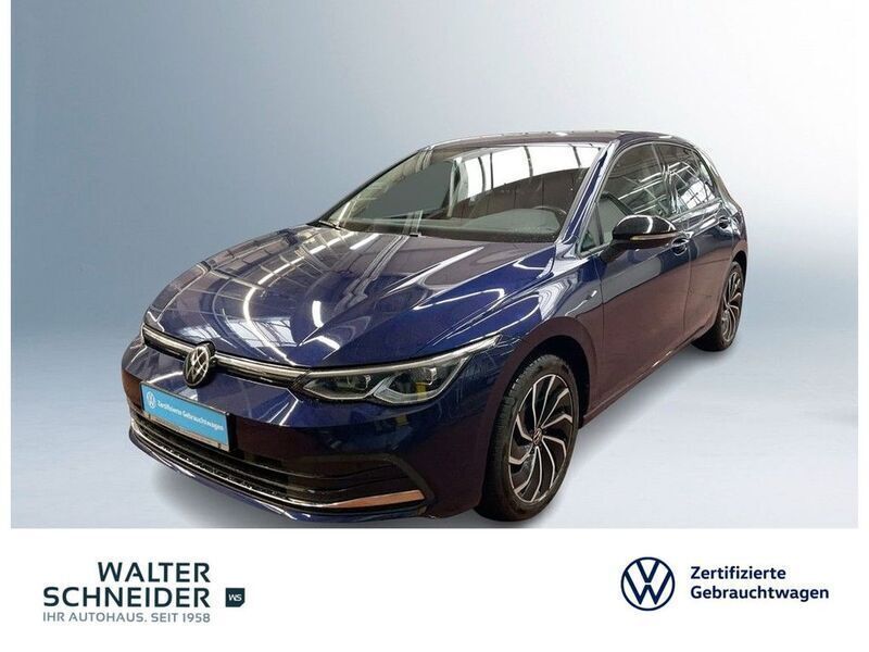 Atlantic blue metallic Gebraucht 2023 VW Golf VIII Active Limousine | 24.650 € (Fairer Preis) - Bild 1/4