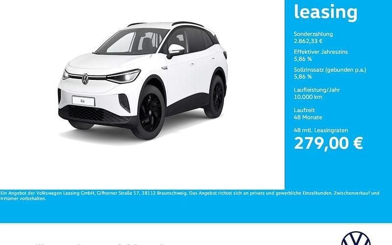 Weiß Gebraucht 2021 VW ID.4 Pro Performance SUV | 27.611 € (Superpreis) - Bild 1/4