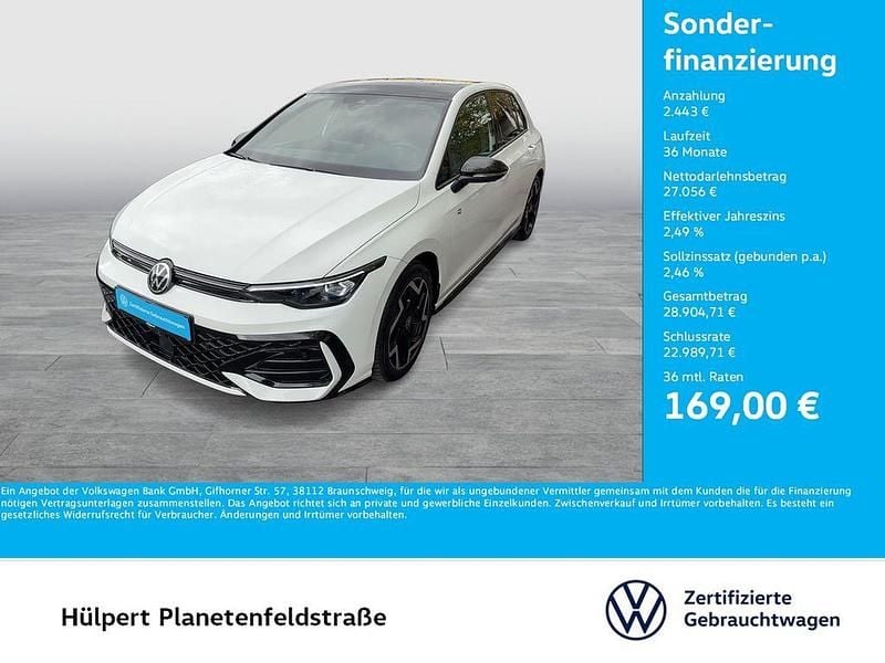 Pure white/schwarz Gebraucht 2025 VW Golf VIII R-line Limousine | 29.499 € (Fairer Preis) - Bild 1/4
