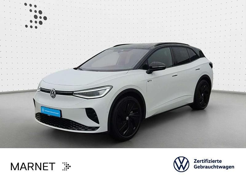 Gletscherweiß metallic/schwarz Gebraucht 2025 VW ID.4 GTX SUV | 45.690 € (Fairer Preis) - Bild 1/3