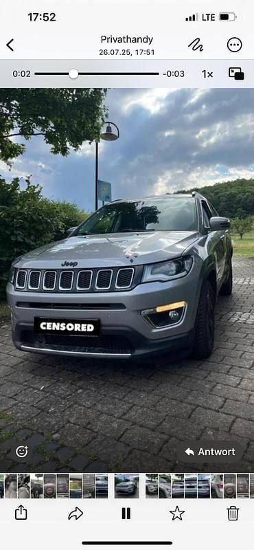 Silber Gebraucht 2018 Jeep Compass Limited SUV | 12.999 € (Superpreis) - Bild 1/4