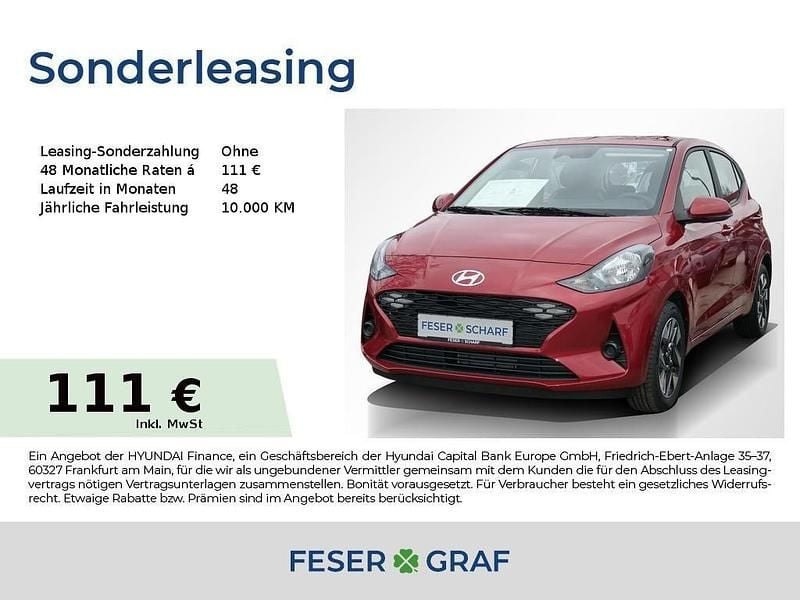 Rot Neu 2025 Hyundai i10 Trend Kleinwagen | 14.485 € (Superpreis) - Bild 1/4