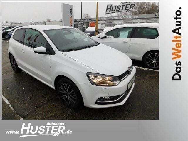 Weiß Gebraucht 2016 VW Polo Allstar Kleinwagen | 9.530 € (Guter Preis) - Bild 1/4
