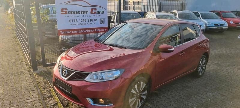 Force red metallic Gebraucht 2016 Nissan Pulsar Limousine | 6.950 € (Fairer Preis) - Bild 1/4