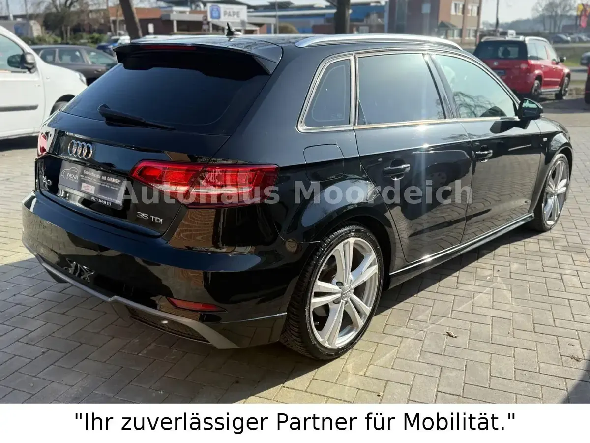 Używany Audi A3 S-line plus 150 KM (110 kW) 2019 Czarny Sedan/Limuzyna