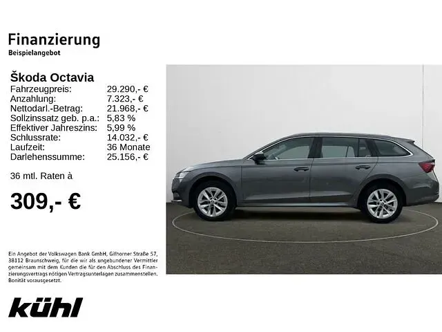 Gebraucht Skoda Octavia Style 150 PS (110 kW) 2023 Graphitegrau metallic Kombi