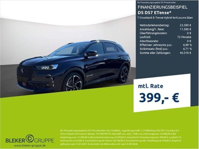 Encreblau (metallic) Gebraucht 2021 DS Automobiles DS7 Crossback SUV | 32.890 € (Fairer Preis) - Bild 1/3
