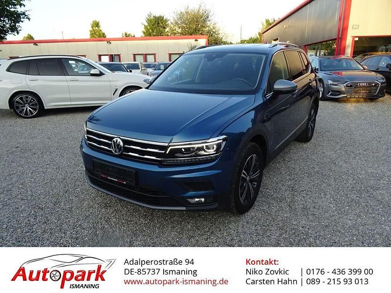 Blau Gebraucht 2021 VW Tiguan Allspace Comfortline SUV | 24.990 € (Teuer) - Bild 1/4