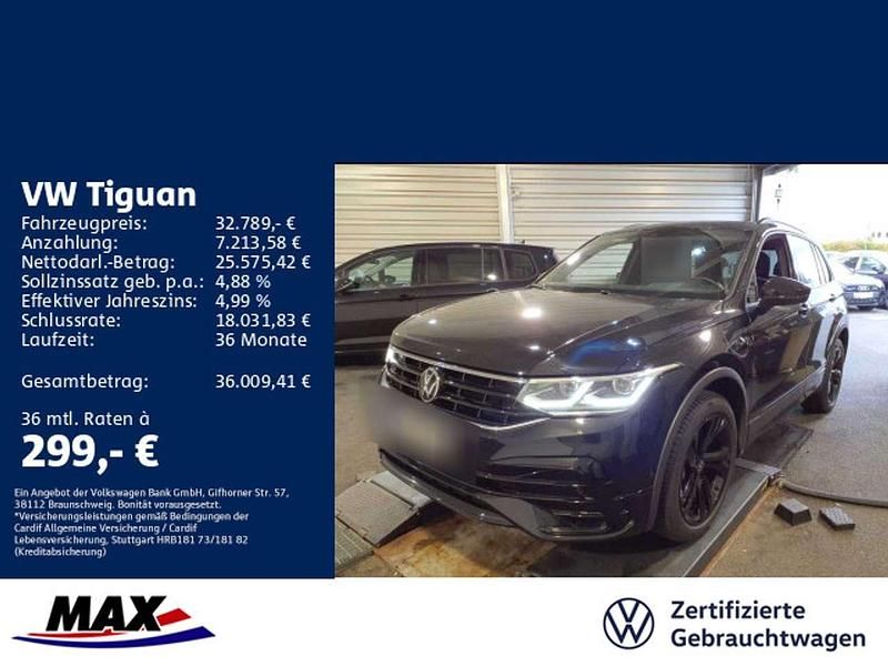 Deepblack perleffekt Gebraucht 2022 VW Tiguan R-line SUV | 32.789 € (Guter Preis) - Bild 1/3