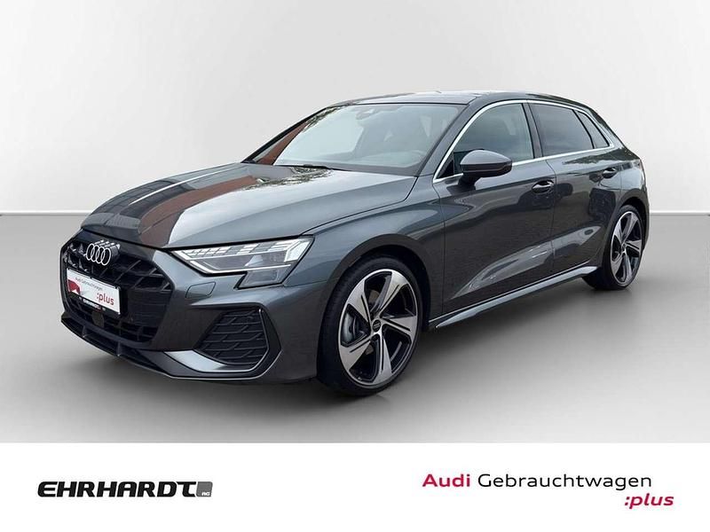 Grau Gebraucht 2025 Audi A3 Sportback S-Line Limousine | 47.990 € (Teuer) - Bild 1/3